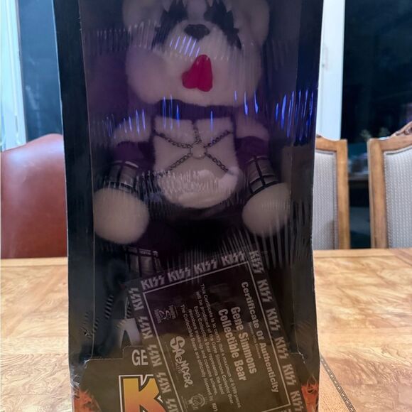 Collectible Kiss Gene Simmons Bear - 1998 - Mint with Certificate Showcasing! - Picture 10 of 14